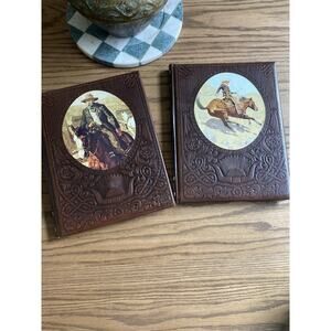 Vintage LIFE The Old West Cowboys and Gunfighters Hardcover Book Set of 2